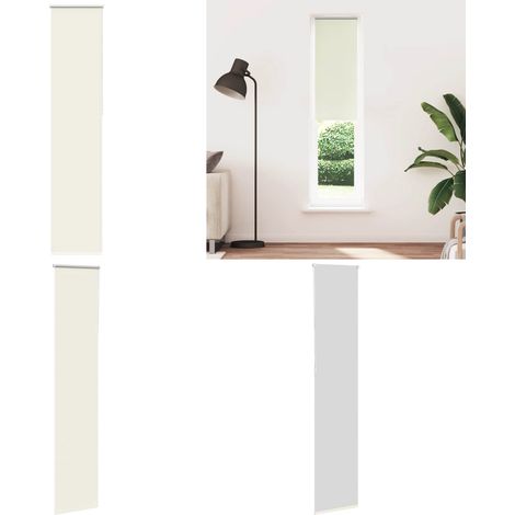 vidaXL Verdunkelungsrollo Cremeweiß 50x230cm Stoffbreite 45,7 cm (1/5)