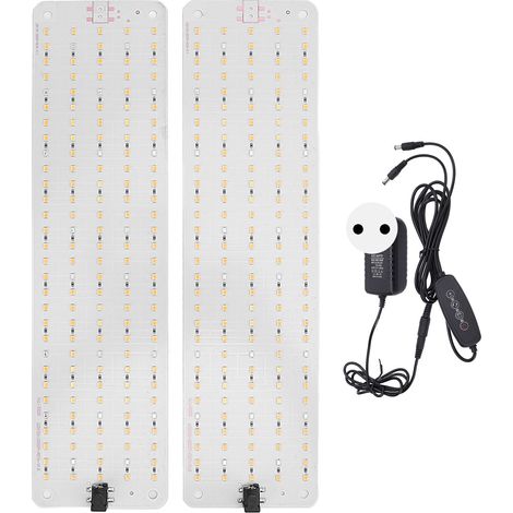 Lampe de croissance 12V, panneau LED multifonctionnel, 6 niveaux de luminosité, pour bureau et maison, prise ue (1/5)
