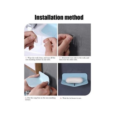 Porte-savon mural avec bonde pour douche, distributeur de savon pour cuisine et salle de bain. Beijiyi (Gris, 1)-AquaForge