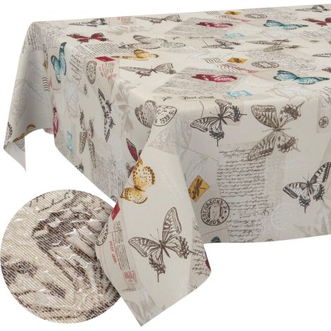 Nappe enduite Papillons 100x140 cm extérieur imperméable (1/5)