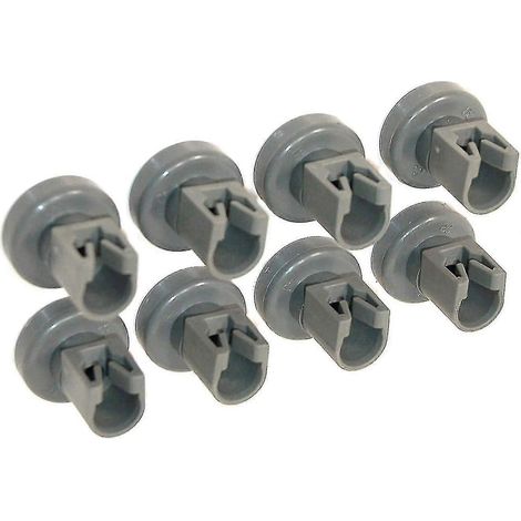 Roulettes pour panier supérieur de lave-vaisselle - Compatibles avec Privileg, Faure, AEG, Electrolux, Zanussi, Ikea - Jeu complet de 8 roulettes de 25 mm (1/5)