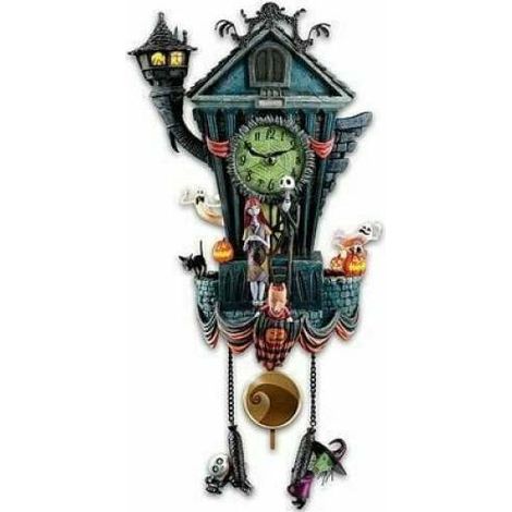 Horloge murale Coucou l'étrange Nol de Monsieur Jack - Horloge murale pour Halloween, décoration d'Halloween（1pcs） cadeau de Nol