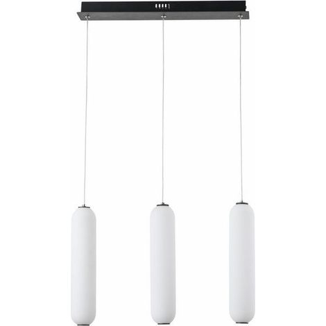 Suspension Catkin noire verticale 3 lumières 8W Reality (1/3)