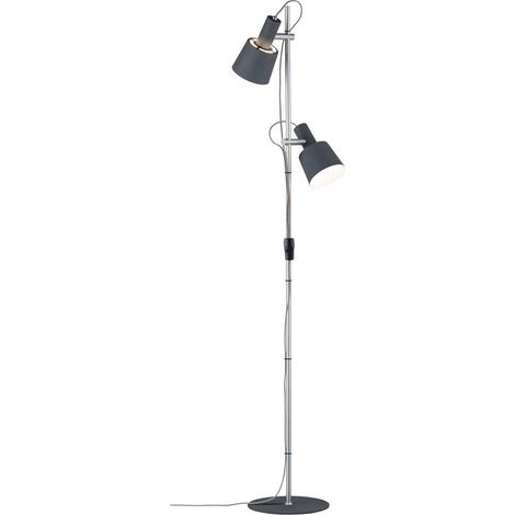 Paulmann Neordic Haldar 79690 Lampada a stelo LED (monocolore) E14 40 W Grigio scuro, Cromo (opaco) (1/5)