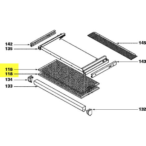 FILTRE GRAISSE/EMBOUT METAL X1 pour HOTTE DE DIETRICH -... (1/2)