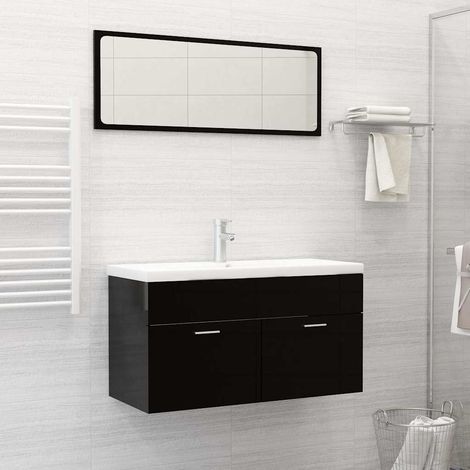 Lavabo encastré - Vasque à poser Lavabo à poser avec robinet 91x39x18 cm Céramique Blanc BV418444 - BonneVie (1/5)