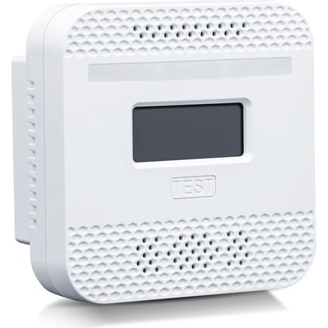 Lntyq Détecteur de monoxyde de carbone, détecteur de monoxyde de carbone portable avec affichage numérique LCD pour voyage à la maison, alarme de monoxyde de carbone，CO Détecteur Alarm pour la Maison,