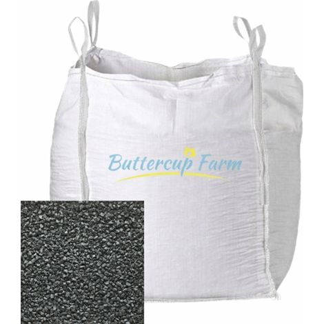 Black Stone Basalt Chippings - 10-20mm - Premium Aggregate Bulk Bag - 850 kilos