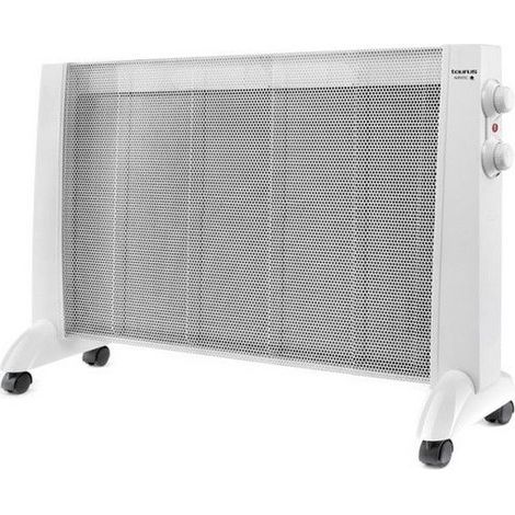Panneau rayonnant 2400W blanc – Technologie MICA – Thermostat réglable – Protection anti-surchauffe – 3 positions de chaleur – Largeur 81 cm – Hauteur 54 cm – Taurus