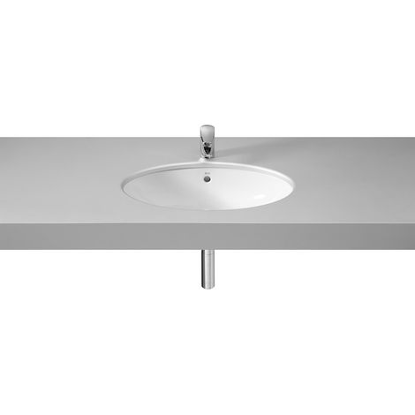 Roca – Lavabo en porcelaine sous plan rond 560x420mm – Hauteur 180mm – Compatible siphons AQUA – Collection Berna (1/5)