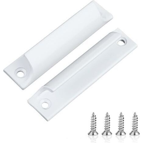 Set of 2 outdoor balcony door handles made of aluminum alloy with stainless steel screws, patio door handle, outdoor door handle (1/5)