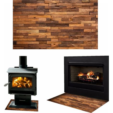 CHIMENEA DE CRISTAL TEMPLADO. DIMENSIONES DE LA BASE: 65x60cm. GRÁFICOS: PARQUET. (1/5)