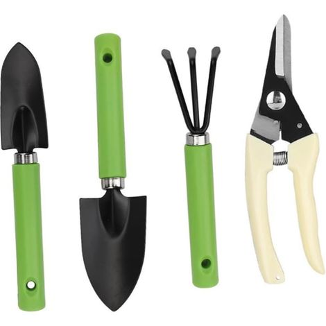 Outil de Jardinage avec Mini-Pelle Ciseaux de Plantation Pochette Incluse pour Désherbage et Culture (1/5)