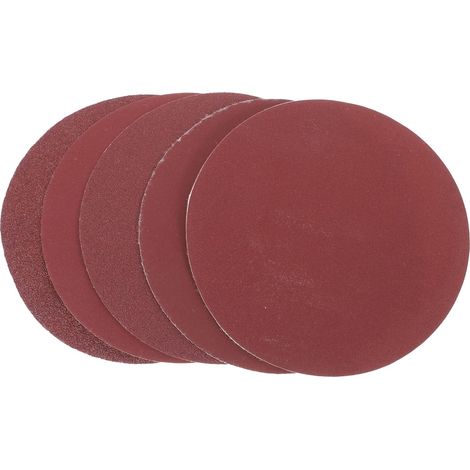 Disque de Ponçage Angulaire 125mm, Lot de 50, Papier Alumine Grain 80 120 240 320 600, pour Bois et Verre, Fixation Auto-agrippante, Usage Machine (1/5)