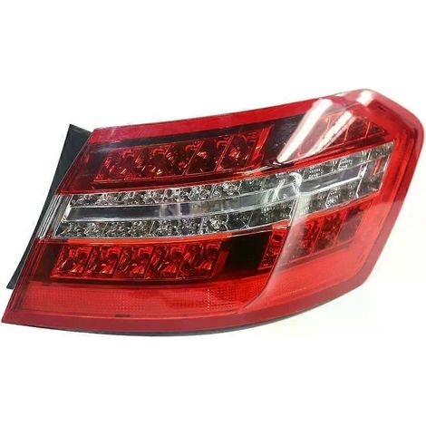 Aplicable a los pilotos traseros izquierdo y derecho de los modelos Mercedes-Benz Clase E W212 E350 E400 de 2009 a 2013, incluyendo la luz de freno exterior derecha. (1/5)