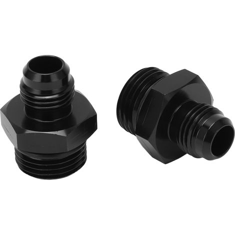 AN6-auf-ORB8-Verschraubung, 2 Stück, 6061-T6 Aluminium-O-Ring-Adapter (Außengewinde) für Kraftstoffleitung (1/5)