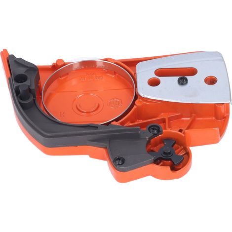 Carter d'embrayage pour tronçonneuse HUS 340, 345, 346XP, 350, avec couvercle anti-copeaux (protégé par film à bulles) (1/5)