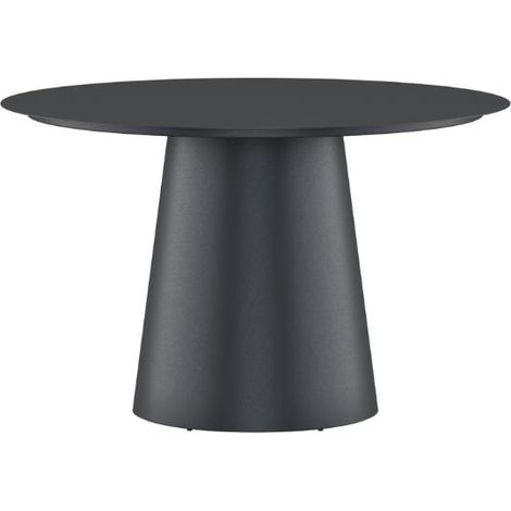 Lanzo table de jardin Ø120cm noir.
