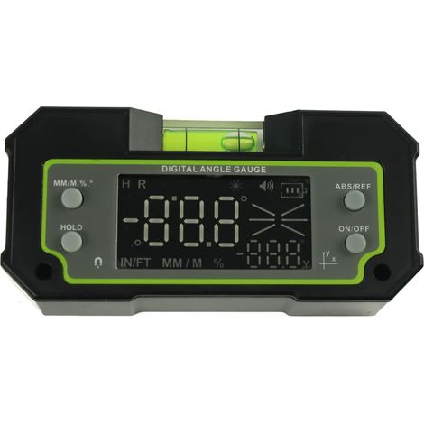 Zweiachsiger Neigungsmesser mit 4 x 90°-Basis – Daten-Winkelmesser – Messwerkzeug – elektronischer Neigungsmesser