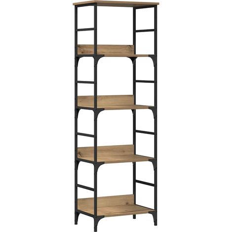 vidaXL Libreria Rovere Artigianale 50x33x153 cm in Truciolato