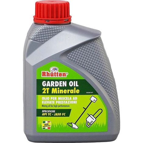 OLIO GARDEN MINERAL PER MISCELA AD ELEVATE PRESTAZIONI RHUTTEN 2 TEMPI 1 LITRO (1/6)