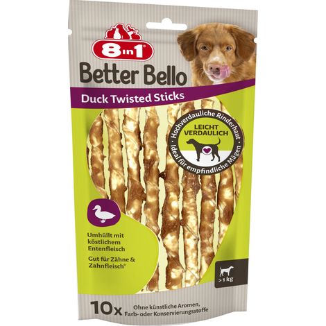 8in1 Hundeleckerli BetterBello 60 g Entensticks (1/3)