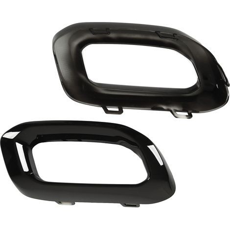 Auspuffblenden-Blende passend für Mercedes-Benz GLC, GLE, GLS-Klasse X253, C253, W167, V167, C167, X167, AMG Line (2020–2023), glänzend schwarz