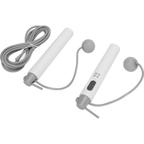 Corde à sauter sans fil avec comptage automatique, poids ajustable, brûle-graisses, double usage pour l'entraînement (1/5)