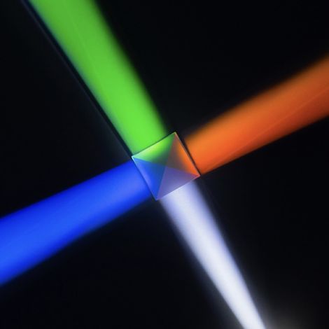 [Yuexinghui] Miroir en verre optique à prisme de combinaison de couleurs 252525 mm (1/2)