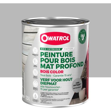 Peinture - OWATROL - Gris antique - Mat - 2,5l - Extérieur