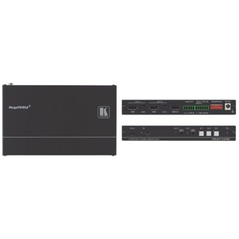 Kramer selettore automatico 2x1 hdmi 4k uhd e audio analogico. velocità massima dei dati - 8,91gbps (2,97gbp)