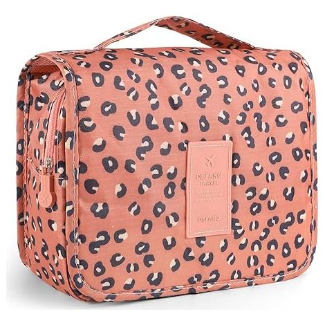 Trousse de toilette imperméable suspendue, pochette de maquillage portable pour les voyages, trousse de salle de bain multifonctionnelle avec poignée, cadeau idéal pour les fêtes de fin d'année pour f (1/5)