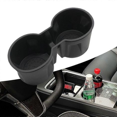 Porte-gobelet pour console centrale, emplacement antidérapant à double trou pour une stabilité optimale (1/4)