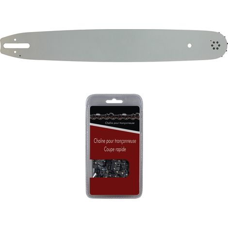 GT Market Führungsschiene 45 cm (18 Zoll) + 1 Sägekette 0,325', 1,6mm, 74 Treibglieder, kompatibel mit Stihl MS 270