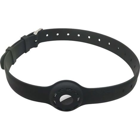BelleRise - Collier Chat Anti Étranglement Réglable pour chat AirTag I Collier avec fermeture de sécurité I compatible avec Apple AirTag noir (1/5)