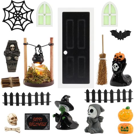 Accessori Halloween miniature figure scheletro set 24 pezzi (1/5)