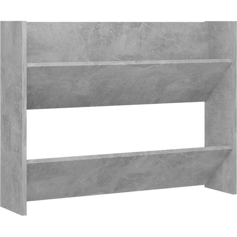 Meuble à chaussures,Armoire à chaussures murale Gris béton 80x18x60 cm Aggloméré CFW5411174 (1/5)