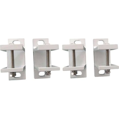 4 Supports muraux pour auvent, Support de Fixation Murale pour Store banne Remplacement en alliage d'aluminium, Fixations faciles à Installer, Support pour Store extérieur Jardin, terra (1/5)