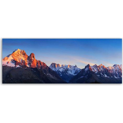 Tableau panoramique chaîne de montagnes (1/5)