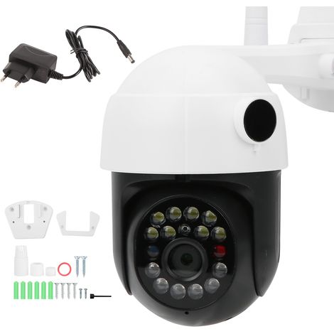 Caméra Dôme WiFi 1080P PTZ 17 Lumières Vision Nocturne Suivi Extérieur Sécurité Domestique 110-220V Prise UE (1/5)