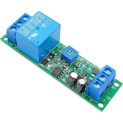 Module relais temporisé 3V 5V 12V 24V, minuterie monostable (1/5)