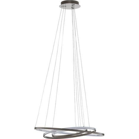 Lucande LED 'Ezana' in Grigio da Metallo (1/5)
