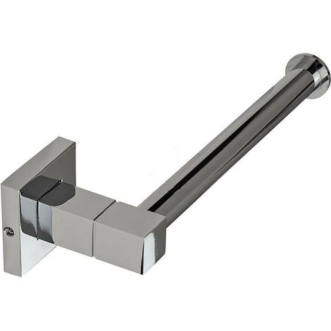 Cleafe - Porta Rotolo Carta Igienica Da Muro Acciaio Fissaggio Con O Senza Viti Arredo Bagno 59181 - (1/4)