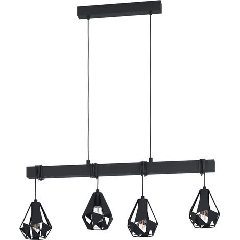 Suspension luminaire, plafonnier suspendu vintage à 4 (1/5)