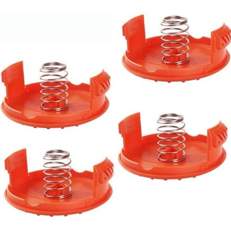 Promoción, 4 tapas de carrete, resortes compatibles, repuestos, accesorios, resortes compatibles con cortadora de césped RC-100-P, AAFGVC (1/5)