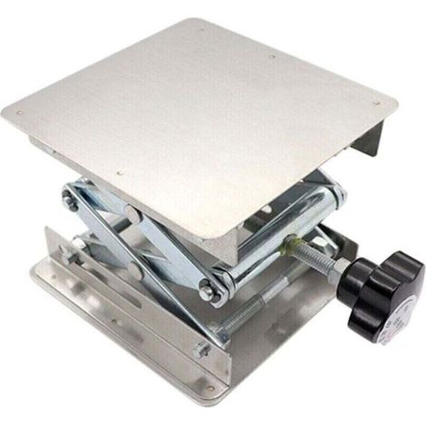 Petite table élévatrice en acier inoxydable Positionneur d'élévateur manuel portable Outil d'assistant expérimental/soudure (1/4)