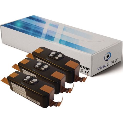 Lot de 3 Batteries pour IROBOT Roomba 876 4400mAh 14.4V