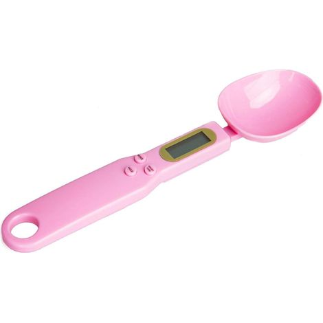 Balance de Cuisine Cuisine Balance de pesée et de Mesure Liquide Sec Ingrédients Lait Thé Farine Épices Médecine 1.1lb / 500g (0.1g) Affichage LCD Portable Balance Milligramme Rose