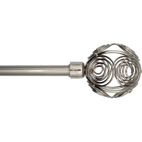CABEK barra forja extensible 120/210 colibri niquel , Barra de forja extensible Colibrí níquel 120/210 Ideal para colgar tus cortinas y adornar las estancias Extensible de (1/4)