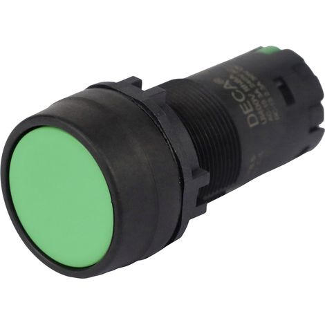 DECA CP2B-A1E10G Druckschalter 400 V 8 A Grün rastend  (L x B x H) 29.9 x 20.5 x 55.5 mm  1 St.